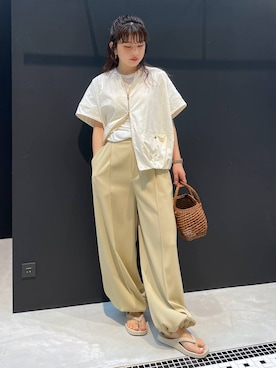 「アイテム（バングル/リストバンド）」を使った、cl__izumiさん（レディース・153cm・20代）の夏コーディネート