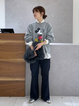 「アイテム（スウェット）」を使った、cl__izumiさん（レディース・153cm・20代）の秋コーディネート