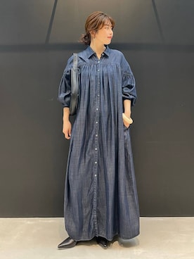 「アイテム（バングル/リストバンド、ホワイト系）」を使った、cl__izumiさん（レディース・155cm）の秋コーディネート