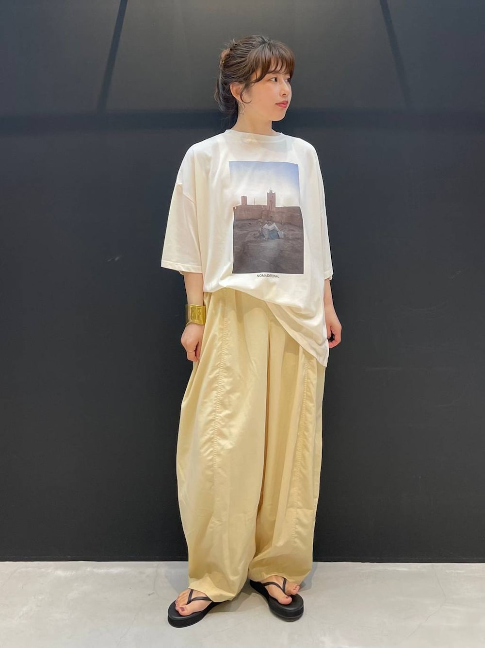 Curensology(カレンソロジー)/ノマディショナルオーバーTシャツを使っ