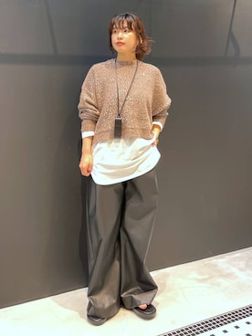 「Curensology（カレンソロジー）のアイテム（サンダル）」を使った、cl__izumiさん（レディース・153cm）の夏コーディネート