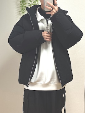 「LILL（リル）のアイテム（スウェット）」を使った、らんまるさん（メンズ・159cm）の春コーディネート