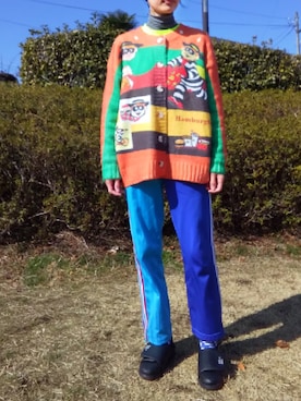 「マクドナルド」｜RUKAさん（レディース・170cm）の冬コーディネート