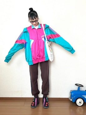 「アイテム（シューズ）」を使った、RUKAさん（レディース・170cm）の秋コーディネート