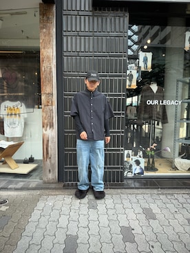 「WHITELAND（ホワイトランド）のアイテム（シャツ/ブラウス）」を使った、たいせいさん（メンズ・172cm）の夏コーディネート