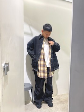「DANKE SCHON（ダンケシェーン）のアイテム（デニムジャケット）」を使った、たいせいさん（メンズ・172cm）の春コーディネート