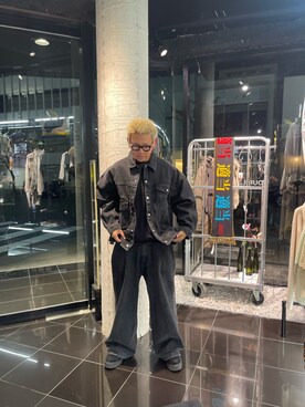 「DANKE SCHON（ダンケシェーン）のアイテム（デニムジャケット）」を使った、たいせいさん（メンズ・172cm）の冬コーディネート