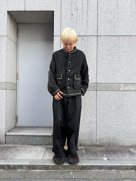 「DANKE SCHON（ダンケシェーン）のアイテム（その他アウター）」を使った、たいせいさん（メンズ・172cm）の秋コーディネート