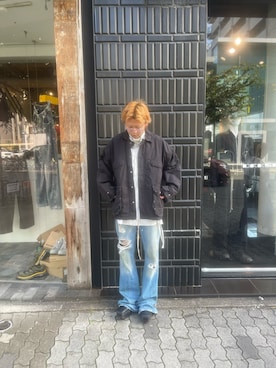 「DANKE SCHON（ダンケシェーン）のアイテム（ナイロンジャケット）」を使った、たいせいさん（メンズ・172cm）の秋コーディネート