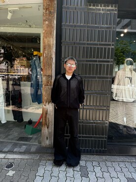 「DANKE SCHON（ダンケシェーン）のアイテム（カーディガン/ボレロ）」を使った、たいせいさん（メンズ・172cm）の春コーディネート
