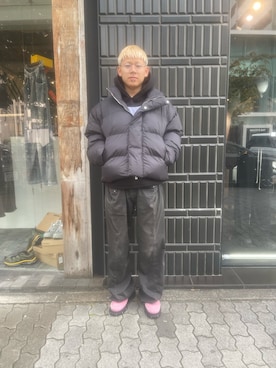 「DANKE SCHON（ダンケシェーン）のアイテム（ダウンジャケット/コート）」を使った、たいせいさん（メンズ・172cm）の冬コーディネート