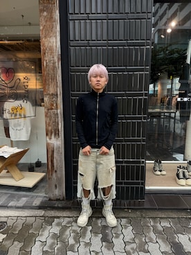 「WHITELAND（ホワイトランド）のアイテム（トップス）」を使った、たいせいさん（メンズ・172cm）の秋コーディネート