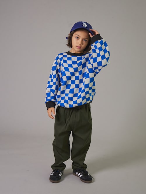 PAIRMANON STREET】裏起毛 総柄 プリント 長袖 スウェット トレーナー