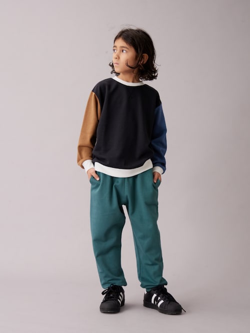 PAIRMANON STREET】裏毛 ガゼット付き シンプル トレーナー