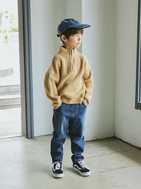 「アイテム（ニット/セーター）」を使った、PAIRMANON STREETさん（キッズ・120cm）の秋コーディネート