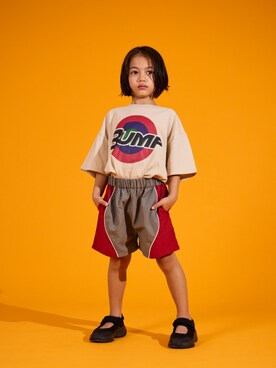 「アイテム（パンツ、レッド系）」を使った、PAIRMANON STREETさん（キッズ・110cm）の春コーディネート