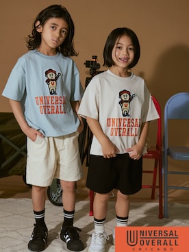 「コラボTシャツ」｜PAIRMANON STREETさん（キッズ・123cm）の夏コーディネート