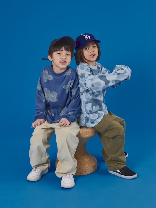 PAIRMANON STREET】ヴィンテージ風 総柄 長袖 Tシャツ（Tシャツ