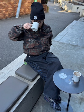 「ASICS（アシックス）のアイテム」を使った、riku226さん（メンズ・168cm）の冬コーディネート