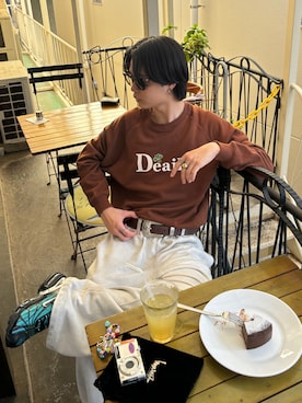 「アイテム（スニーカー）」を使った、riku226さん（メンズ・168cm）の冬コーディネート