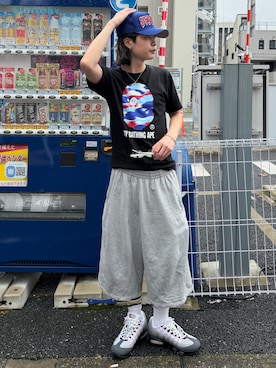 「A BATHING APE（アベイシングエイプ）のアイテム」を使った、riku226さん（メンズ・168cm）の夏コーディネート
