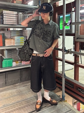 「Marshall（マーシャル）のアイテム」を使った、riku226さん（メンズ・168cm）の夏コーディネート