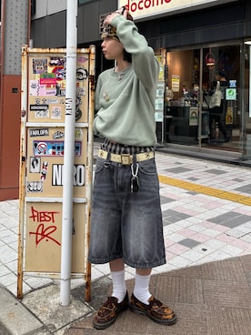 「アイテム（ローファー）」を使った、riku226さん（メンズ・168cm）の秋コーディネート