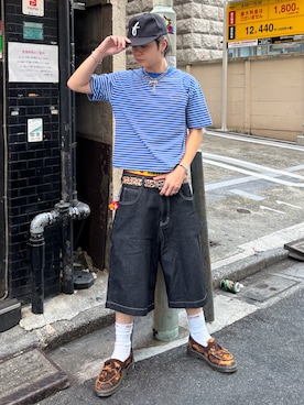 「アイテム（その他パンツ）」を使った、riku226さん（メンズ・168cm）の夏コーディネート