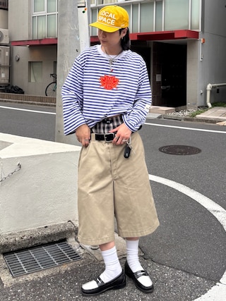 「Dickies(ディッキーズ)の/Dickies(ディッキーズ)/ライブショーツ(チノパンツ)」を使った、riku226さん(メンズ・168cm)の冬コーディネート
