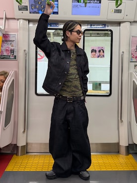 「アイテム（デニムジャケット）」を使った、riku226さん（メンズ・168cm・20代）の秋コーディネート