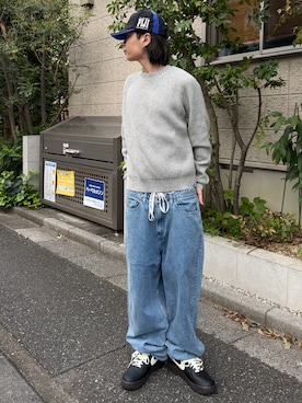 「URBAN RESEARCH Sonny Label（アーバンリサーチサニーレーベル）のアイテム（ニット/セーター）」を使った、riku226さん（メンズ・168cm）の秋コーディネート