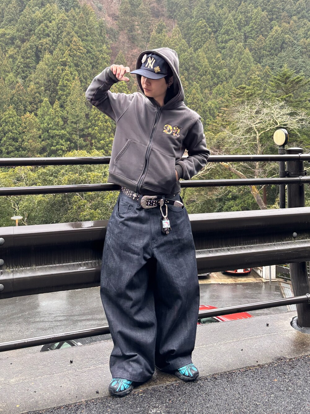 パンツ deaile denim pants KIDILL(キディル) Skinny Zip＆Straps Denim Pantsデニムパンツ