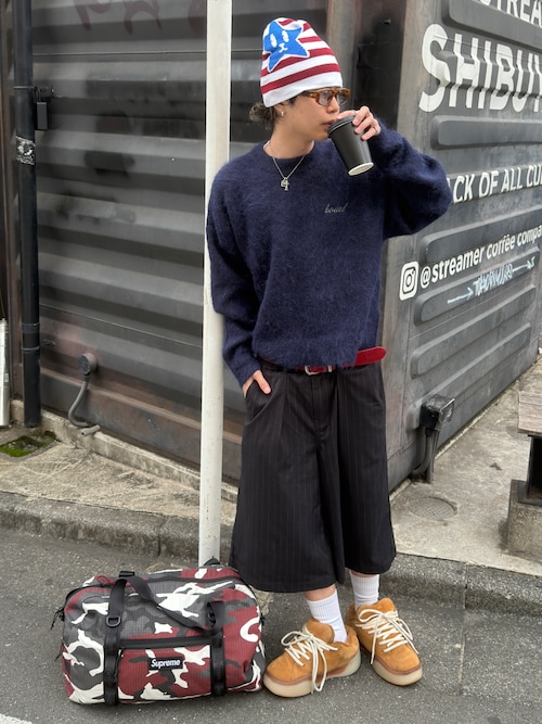 ERL（イーアールエル） スニーカー SUEDE VAMP SKATE SNEAKER メンズ
