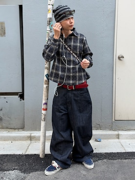 「VANS（バンズ）のアイテム（スニーカー）」を使った、riku226さん（メンズ・168cm）の秋コーディネート