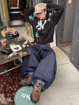 「Supreme （シュプリーム）のアイテム」を使った、riku226さん（メンズ・168cm）の春コーディネート