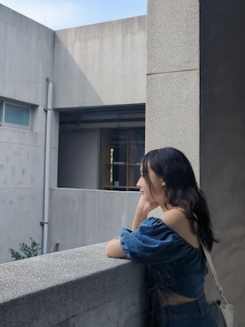 朱怡蓁さん（レディース・153cm）の秋コーディネート