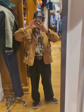 「Ralph Lauren」｜「アイテム（キャップ）」を使った、ryota3mamaさん（メンズ・162cm）の冬コーディネート