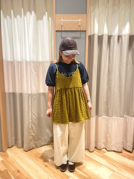 「トレンドファッション」｜「アイテム（帽子）」を使った、seiraさん（レディース・150cm）の夏コーディネート