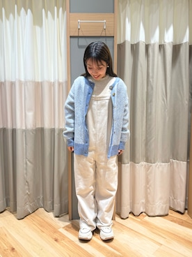 「Samansa Mos2（サマンサ モスモス）のアイテム（サロペット/オーバーオール）」を使った、seiraさん（レディース・150cm）の秋コーディネート