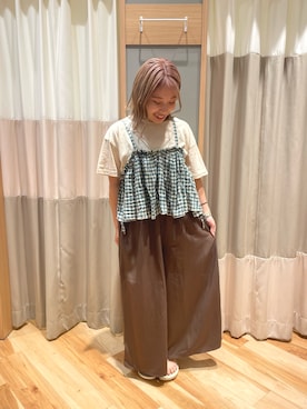「トレンドファッション」｜「アイテム（パンツ）」を使った、seiraさん（レディース・150cm）の夏コーディネート