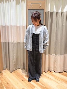 「Samansa Mos2 blue（サマンサモスモスブルー）のアイテム（ワンピース）」を使った、seiraさん（レディース・150cm）の冬コーディネート