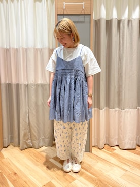 「春カラー」｜「アイテム（チュニック）」を使った、seiraさん（レディース・150cm）の春コーディネート