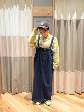 「Samansa Mos2 blue（サマンサモスモスブルー）のアイテム（帽子）」を使った、seiraさん（レディース・150cm）の秋コーディネート