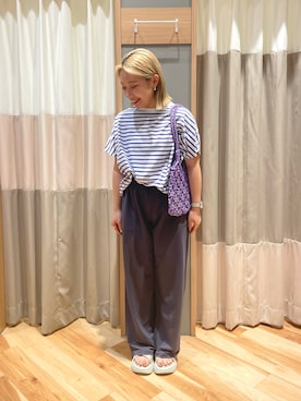 「アイテム（ドレスシューズ、ベージュ系）」を使った、seiraさん（レディース・150cm）の夏コーディネート