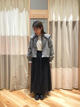 「Samansa Mos2（サマンサ モスモス）のアイテム（シューズ）」を使った、seiraさん（レディース・150cm）の秋コーディネート