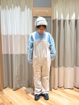 「Samansa Mos2（サマンサ モスモス）のアイテム（サロペット/オーバーオール）」を使った、seiraさん（レディース・150cm）の冬コーディネート