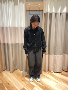 「カーブデニム」｜seiraさん（レディース・150cm）の秋コーディネート