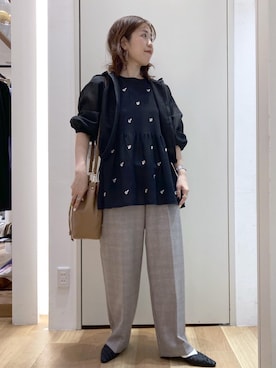 「フード」｜Juntaさん（レディース・157cm）の春コーディネート