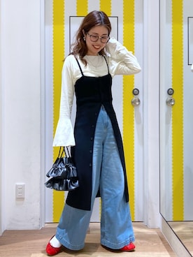 「選べる着丈」｜Juntaさん（レディース・157cm）の春コーディネート