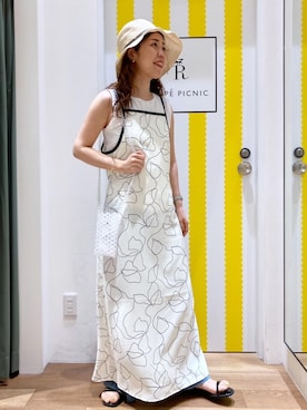 「アイテム（ワンピース/ドレス）」を使った、Juntaさん（レディース・157cm・30代）の春コーディネート